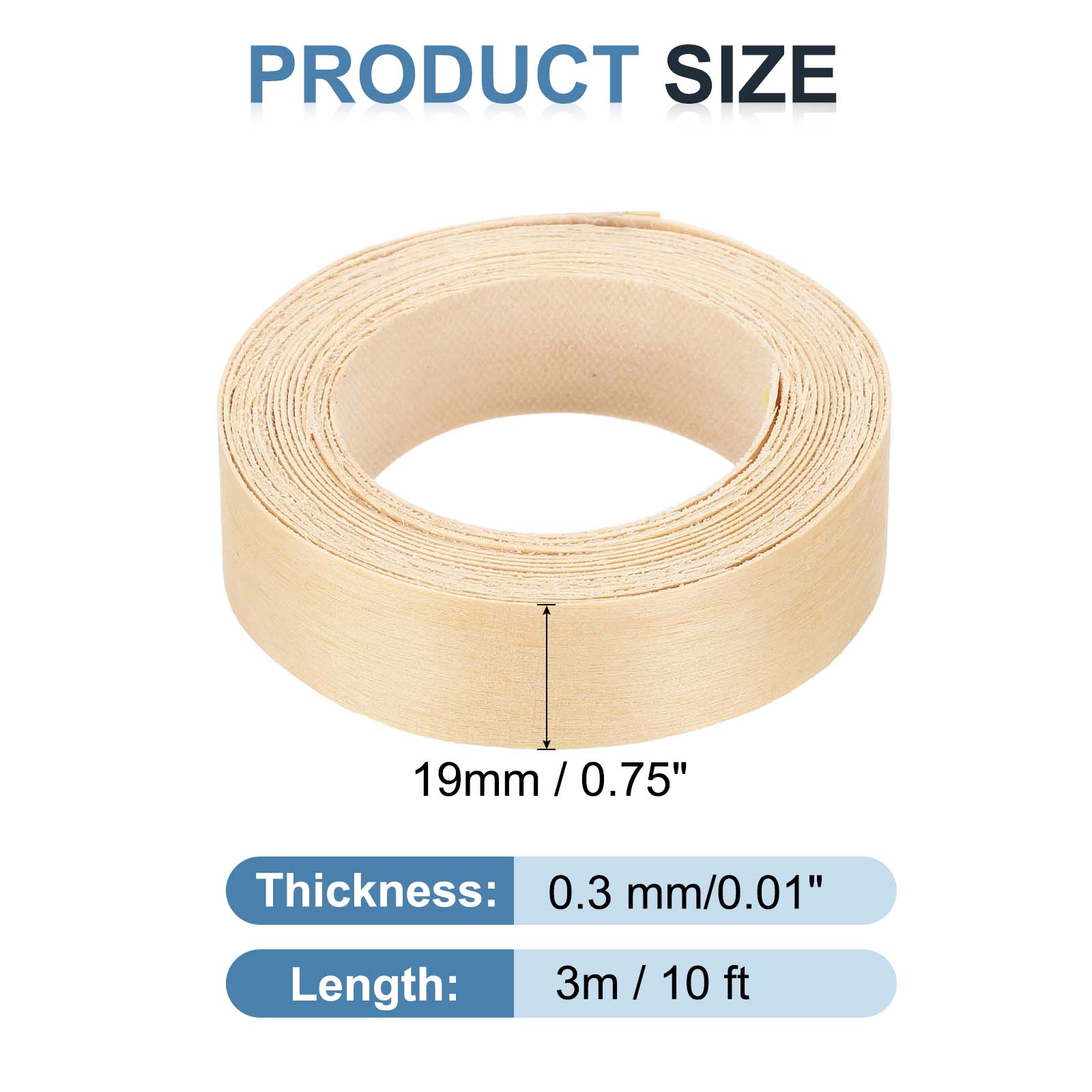 Xfasten Woodworking Tape - 3-30M Birch Edge Banding Wood Veneer