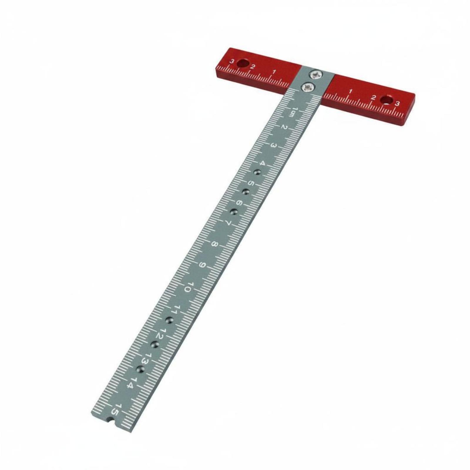 Woodworking Workshop Layout - T Shaped Ruler Accurate Marking Aluminum