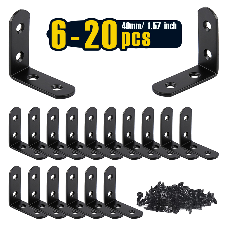 Woodworking X Brace - 6-20 Pcs L Bracket Stainless Steel