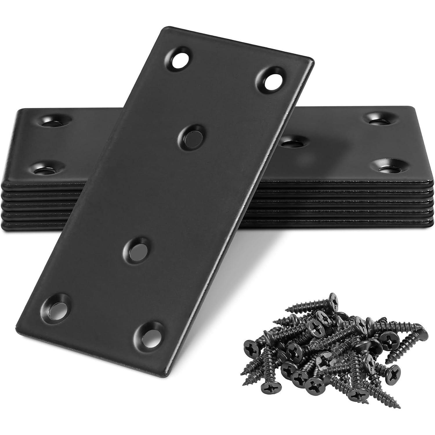 Woodworking X Brace - Flat Straight Brace Bracket, Black Flat