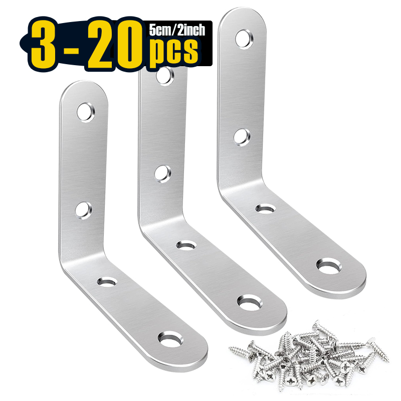 3-20 Pcs L Bracket Stainless S - огляд і ціна Woodworking X Brace