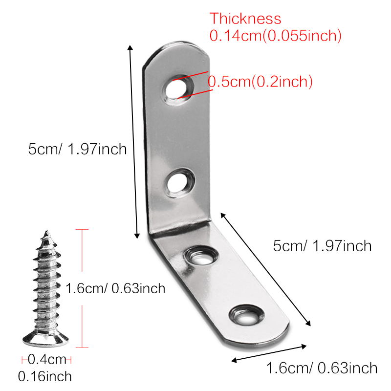 3-20 Pcs L Bracket Stainless S - огляд і ціна Woodworking X Brace