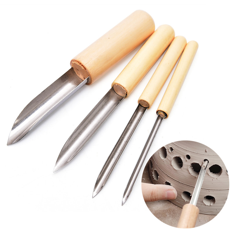 Pottery Tool Puncher 4 Pieces/ - огляд і ціна Wood Chisel Set