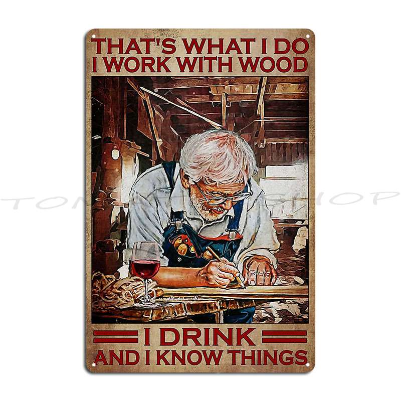 Old Carpenter Drinking Wine Wo - огляд і ціна Woodworking Quotes Funny