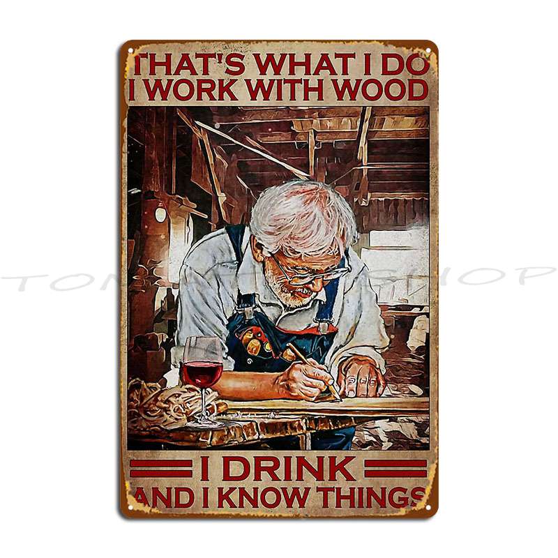 Old Carpenter Drinking Wine Wo - огляд і ціна Woodworking Quotes Funny