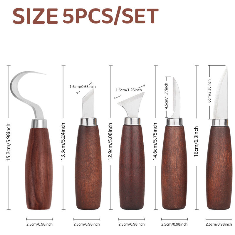 5pcs tools for wood carving Ch - огляд і ціна Wood Chisel Set