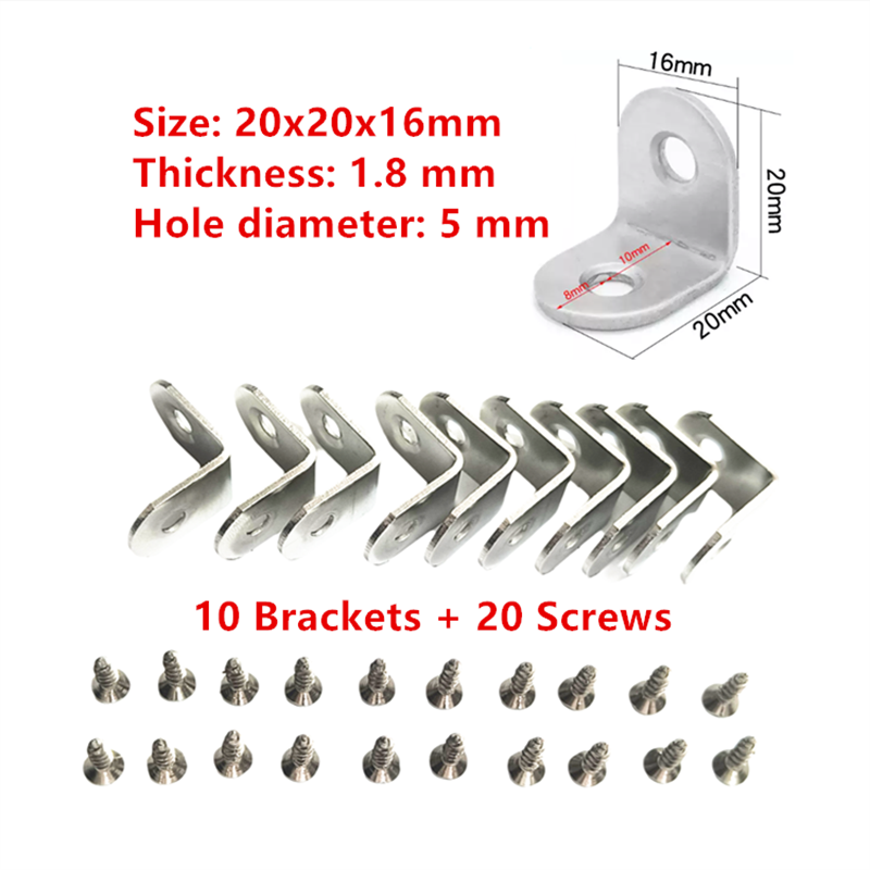 10 x Steel L Bracket Corner Br - огляд і ціна Woodworking X Brace