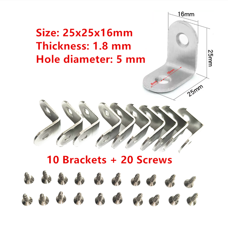 10 x Steel L Bracket Corner Br - огляд і ціна Woodworking X Brace
