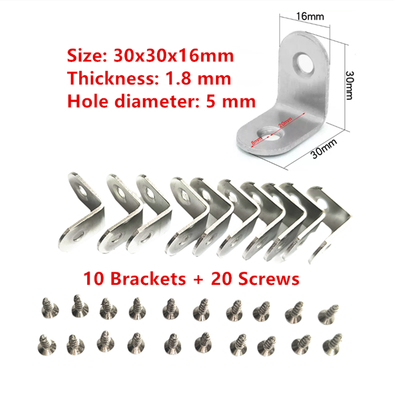 10 x Steel L Bracket Corner Br - огляд і ціна Woodworking X Brace