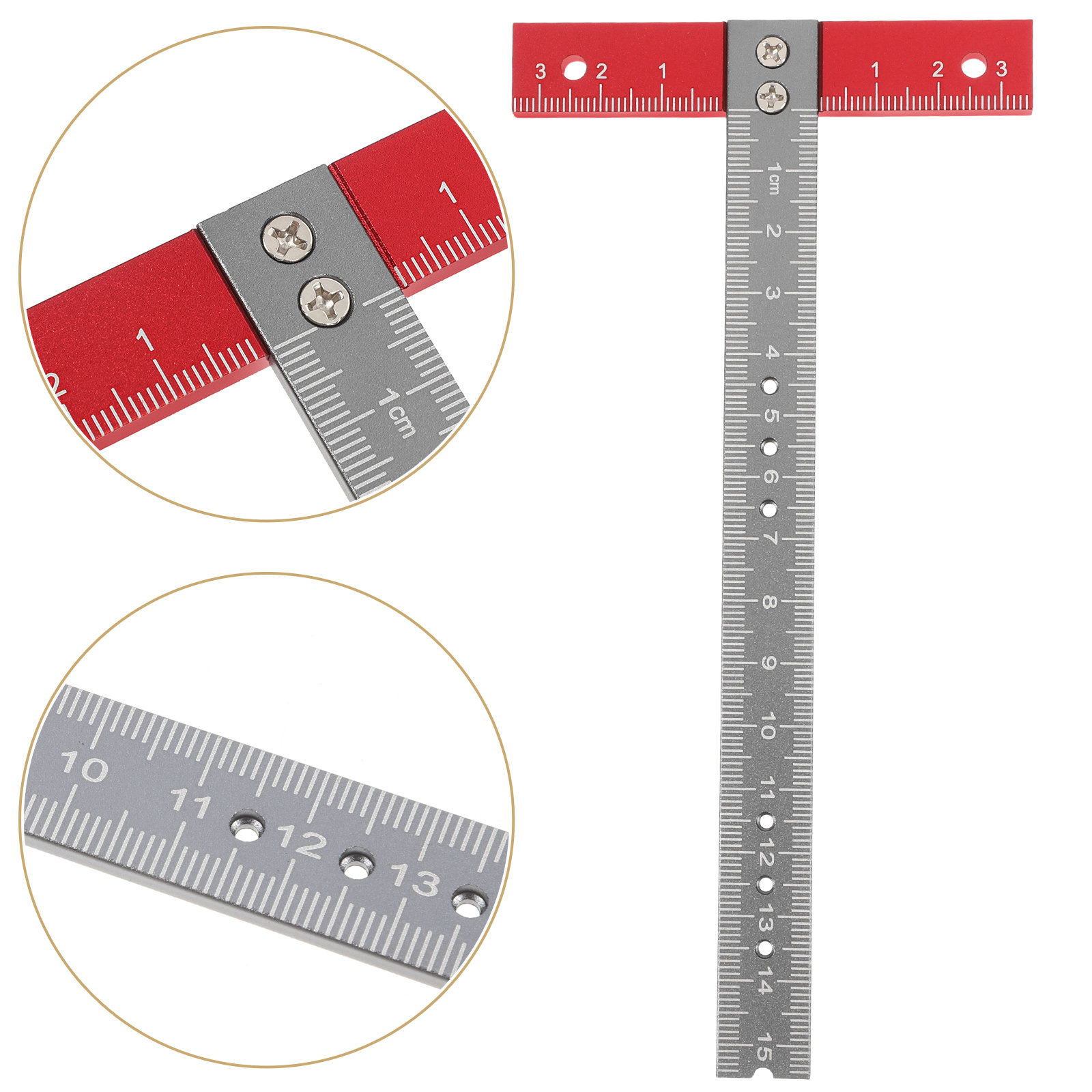 T Ruler Aluminum Alloy Precise - огляд і ціна Woodworking Man