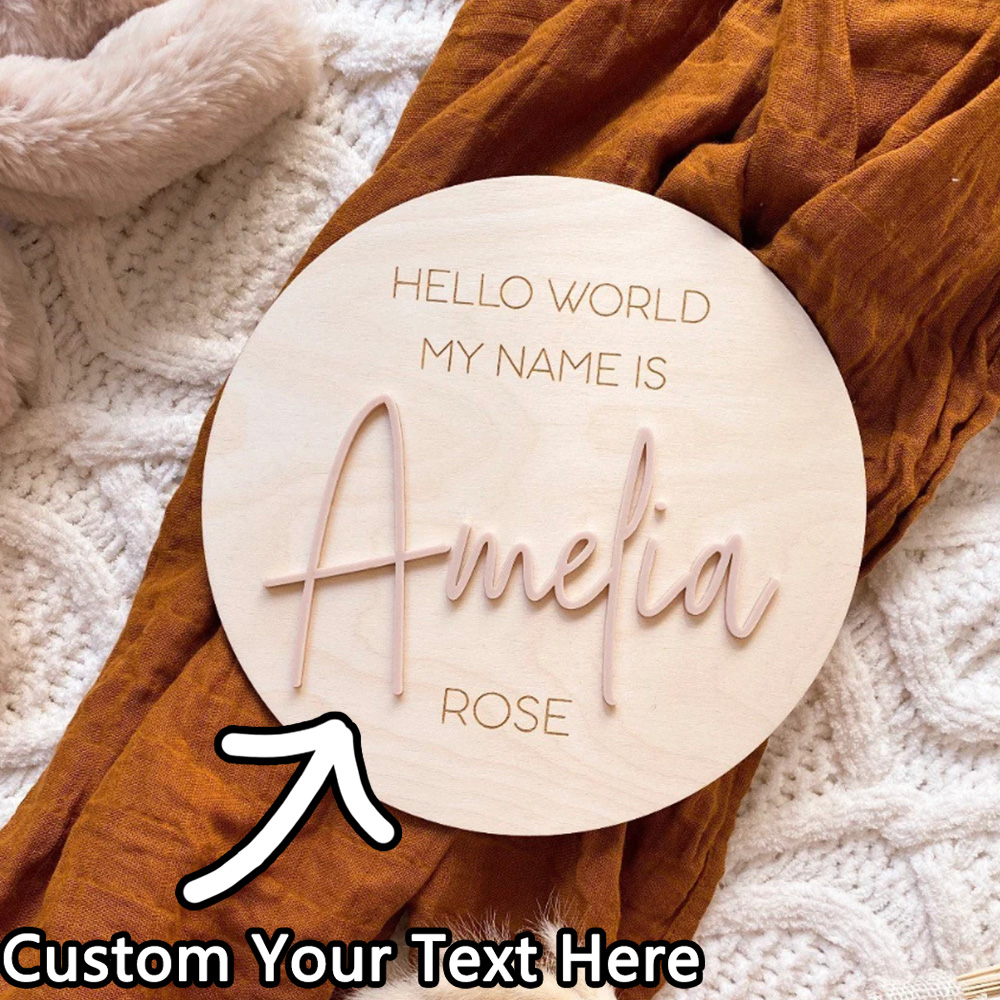 Personalised Wooden Hello Worl - огляд і ціна Woodworking Laser