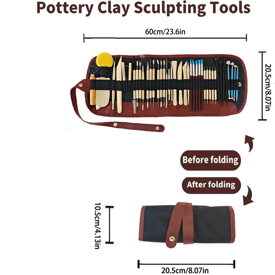 Pottery Clay Sculpting Tools K - огляд і ціна Wood Chisel Set