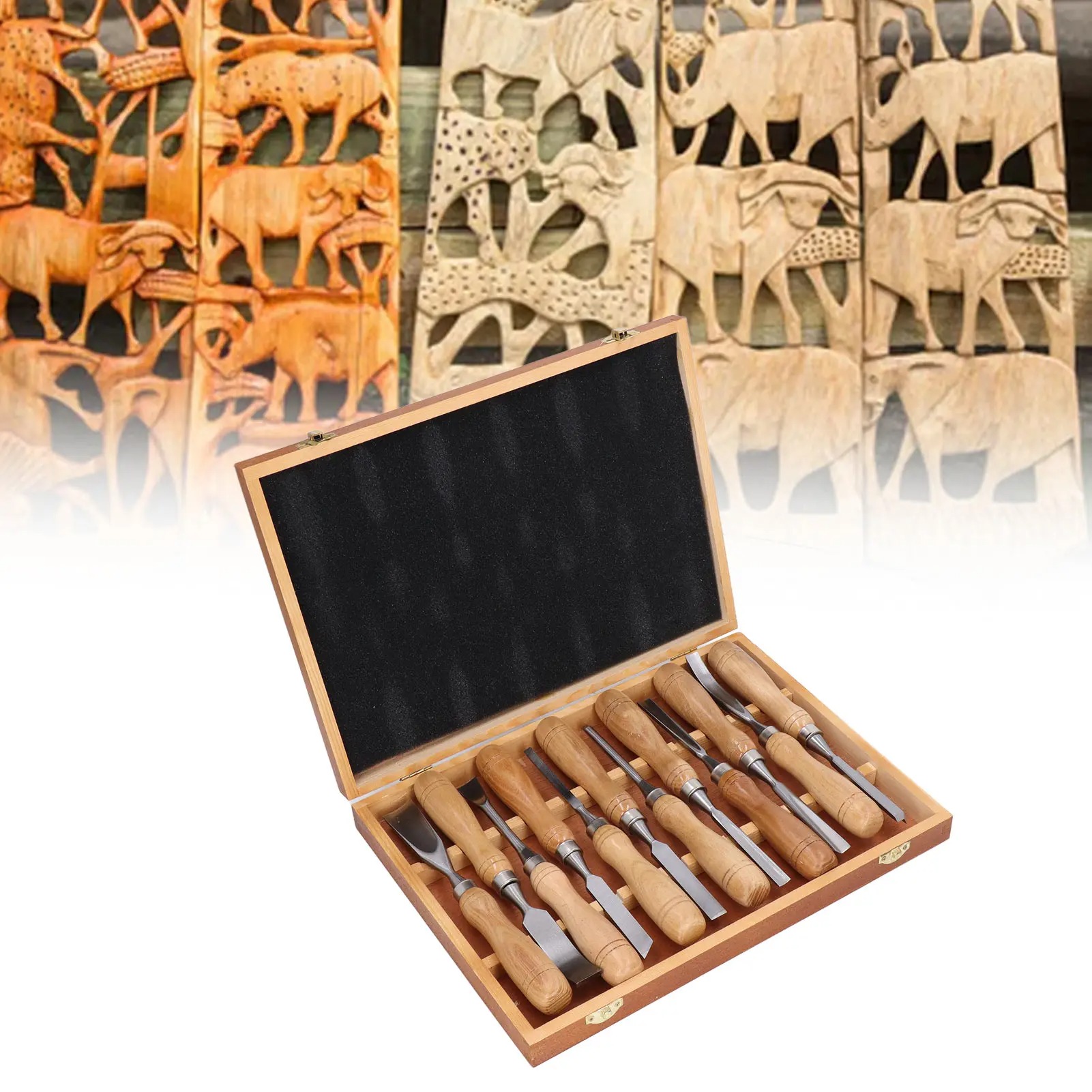 12Pcs/Set Wood Carving Tools,C - огляд і ціна Wood Chisel Set