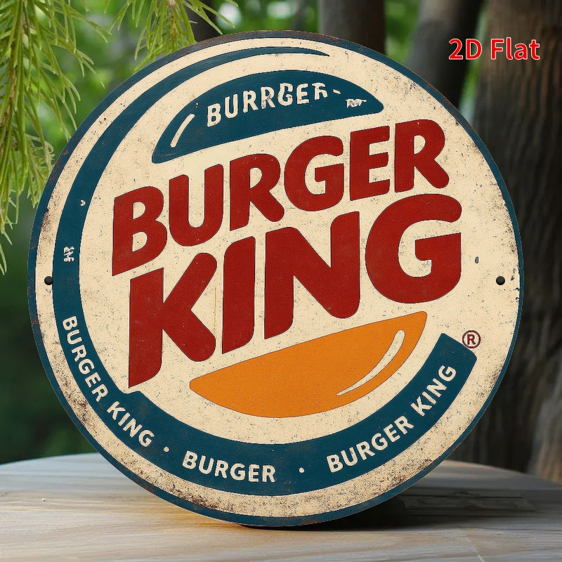 Burger King Retro wooden logo  - огляд і ціна Woodworking Logos