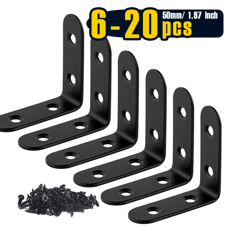 6-20Pcs L Bracket Right Angle  - огляд і ціна Woodworking X Brace