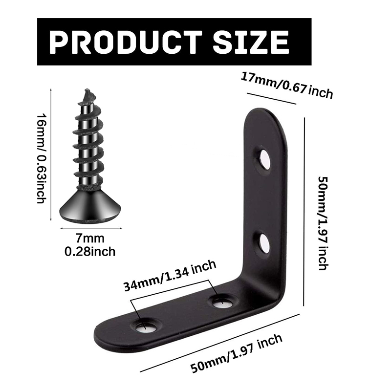 6-20Pcs L Bracket Right Angle  - огляд і ціна Woodworking X Brace