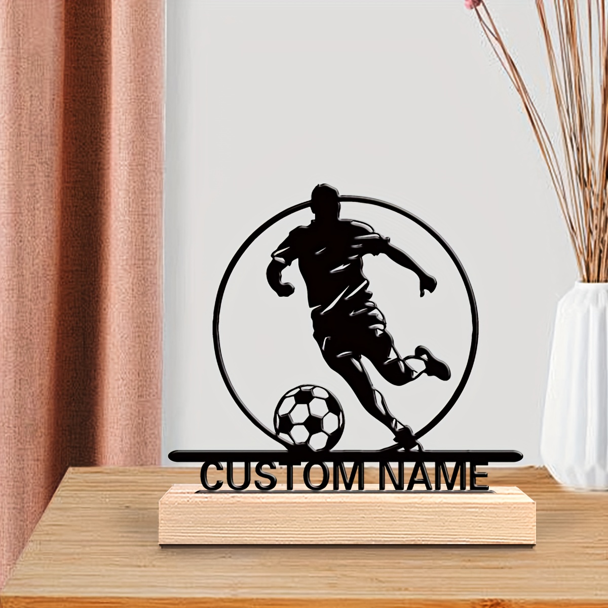 Custom Soccer Player Metal Sta - огляд і ціна Woodworking Laser
