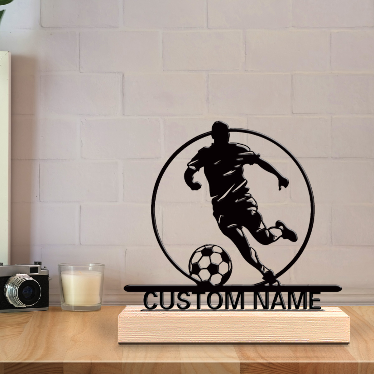 Custom Soccer Player Metal Sta - огляд і ціна Woodworking Laser