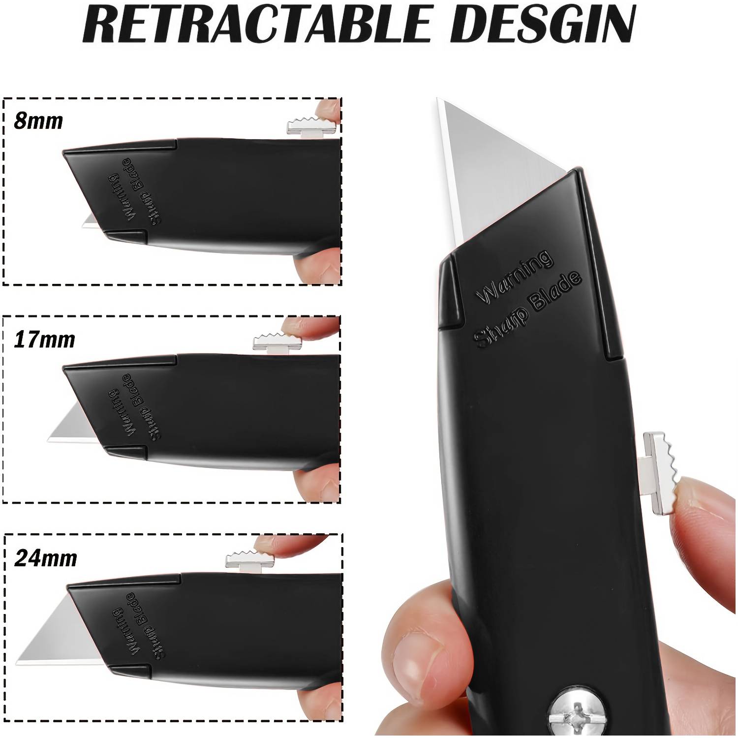 1/2PCS Utility Knife Retractab - огляд і ціна Woodworking Warehouse