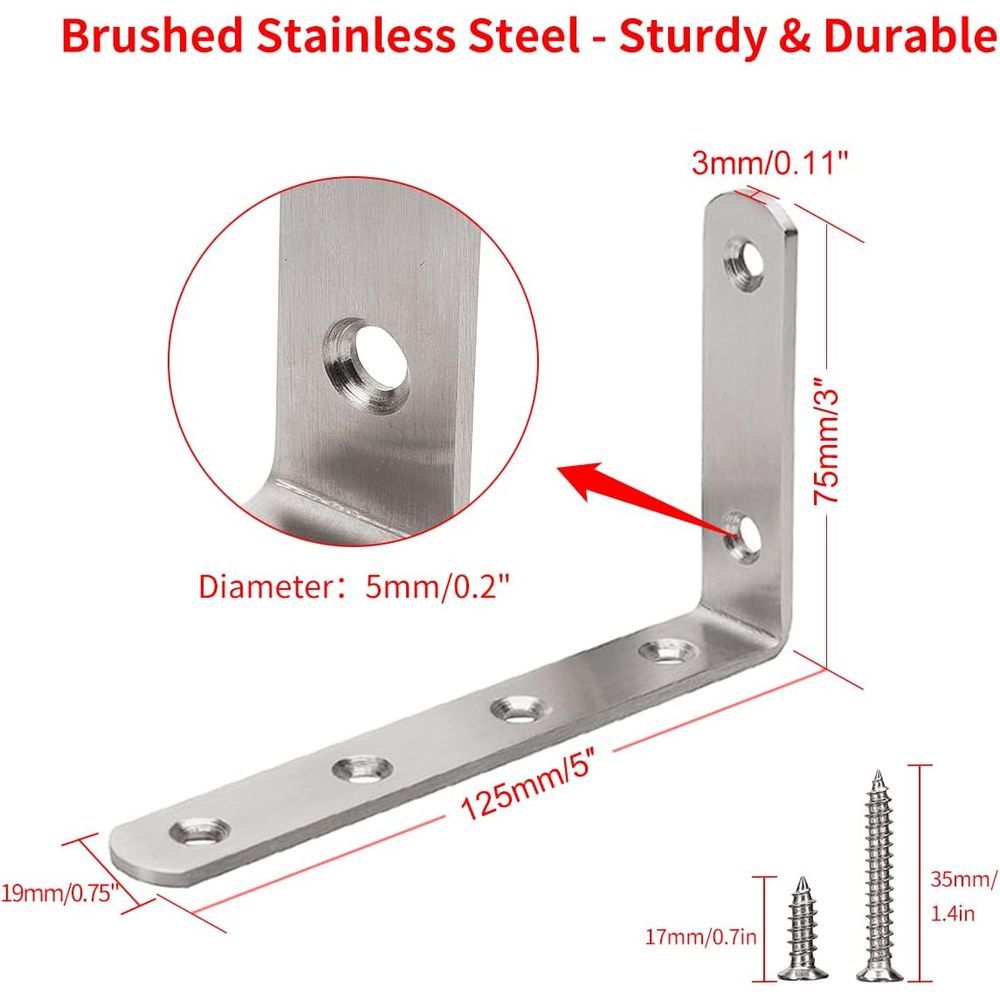 5 x 3 Heavy-Duty Stainless Ste - огляд і ціна Woodworking X Brace