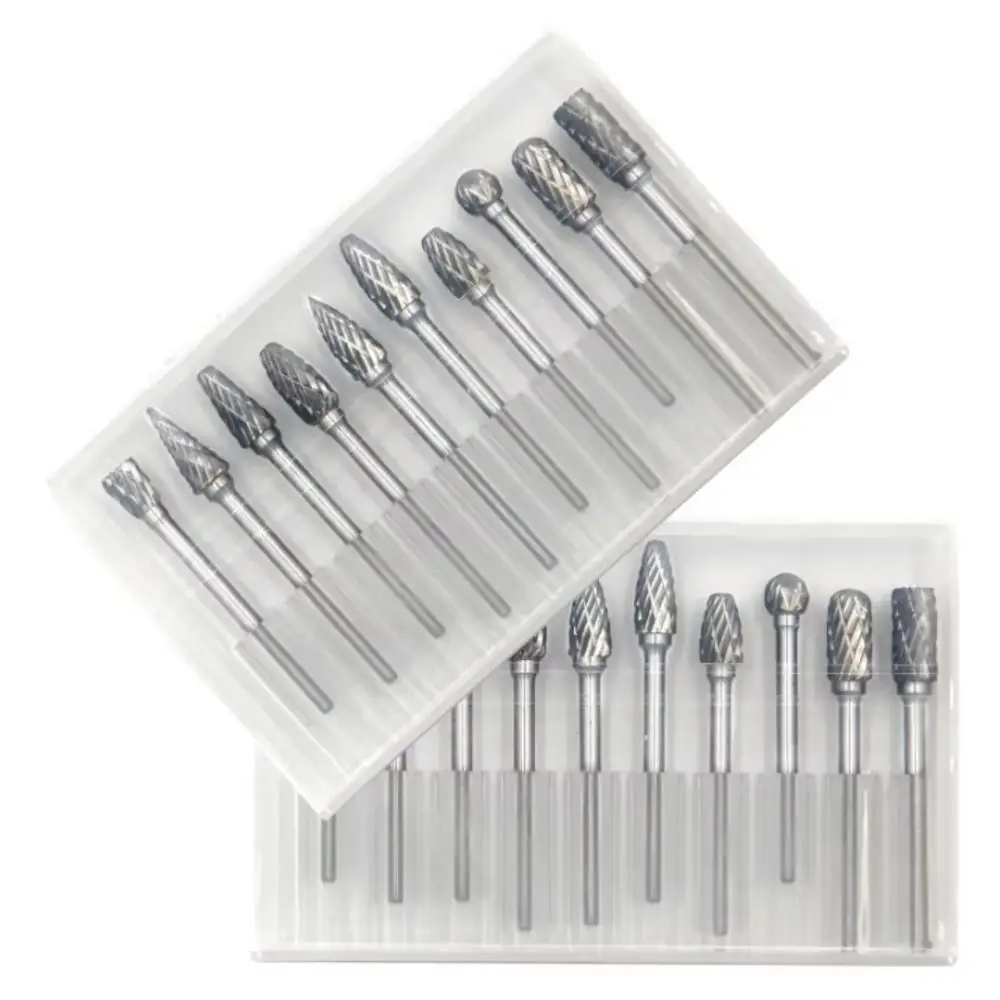10PCS Carbide Rotary Burr Set  - огляд і ціна Woodworking Diy
