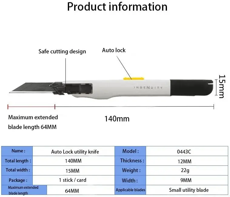 9mm Box Cutter, 30 Degree Anti - огляд і ціна Woodworking Warehouse
