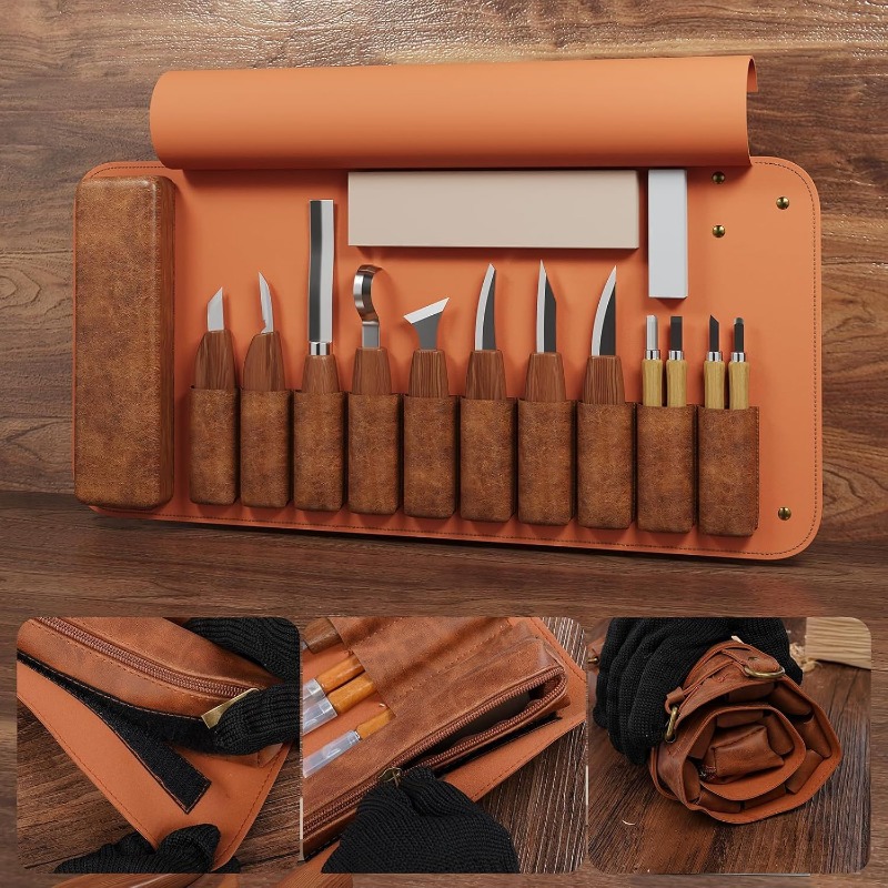 Handmade Wood Carving Tool Set - огляд і ціна Wood Chisel Set