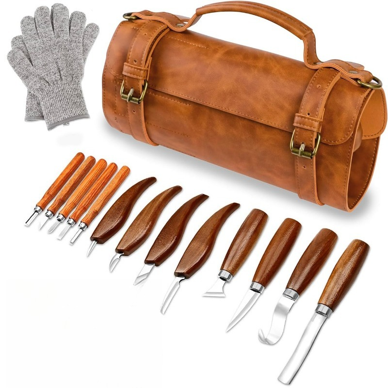Handmade Wood Carving Tool Set - огляд і ціна Wood Chisel Set