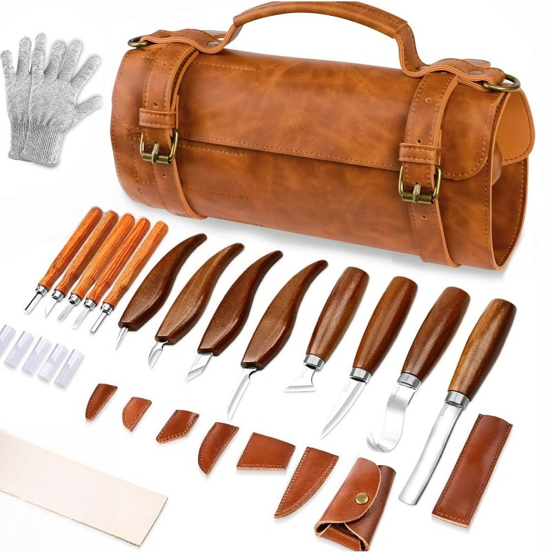 Handmade Wood Carving Tool Set - огляд і ціна Wood Chisel Set