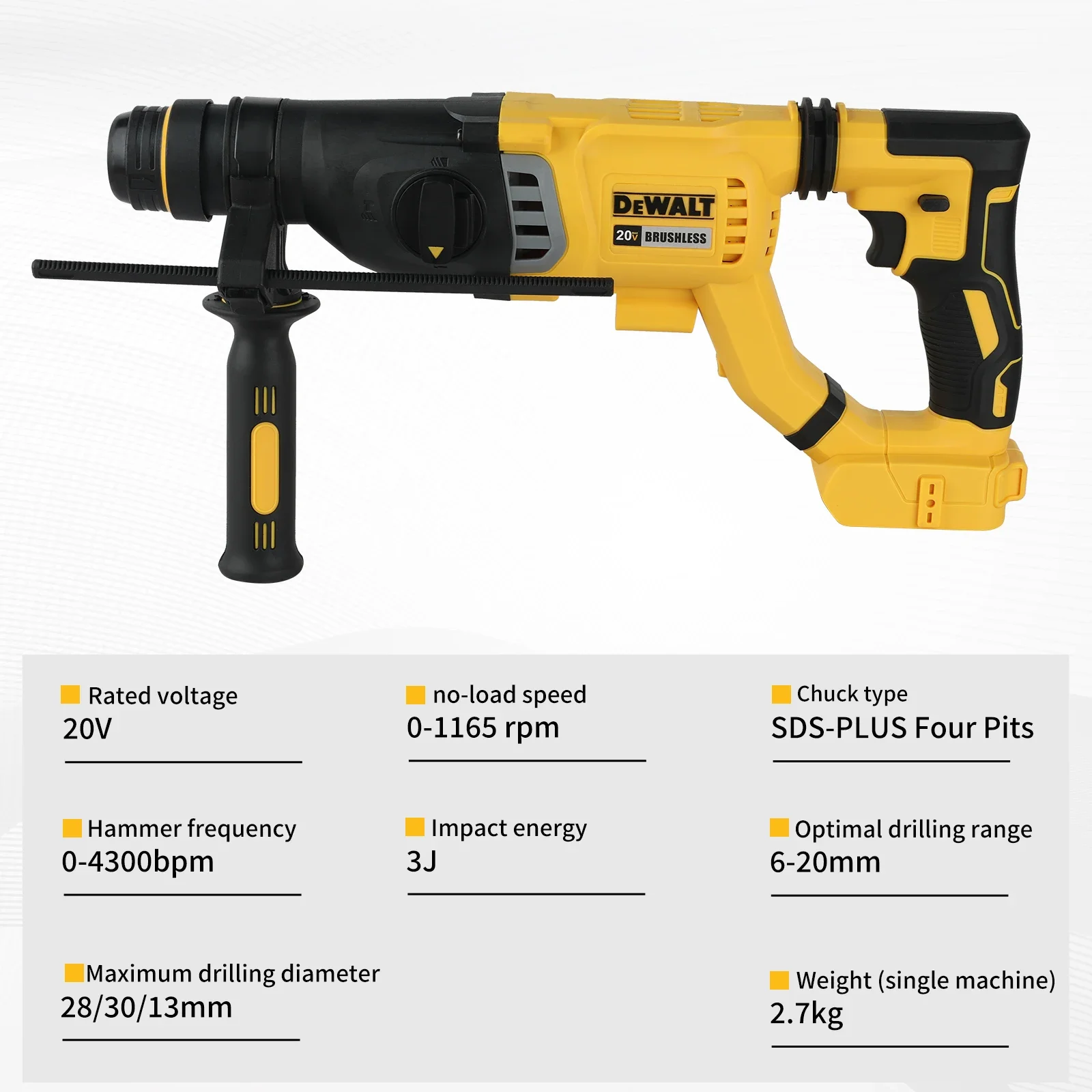 Hot Sale DEWALT 20V Brushless  - огляд і ціна Woodworking Hammer