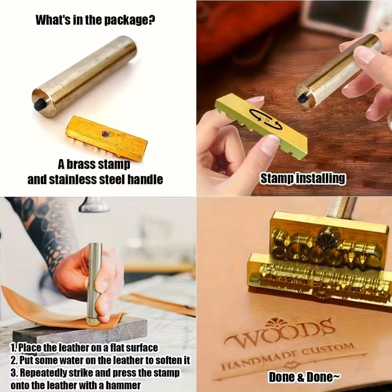 M8 Custom Branding Iron Stamp  - огляд і ціна Woodworking Logo Design Free