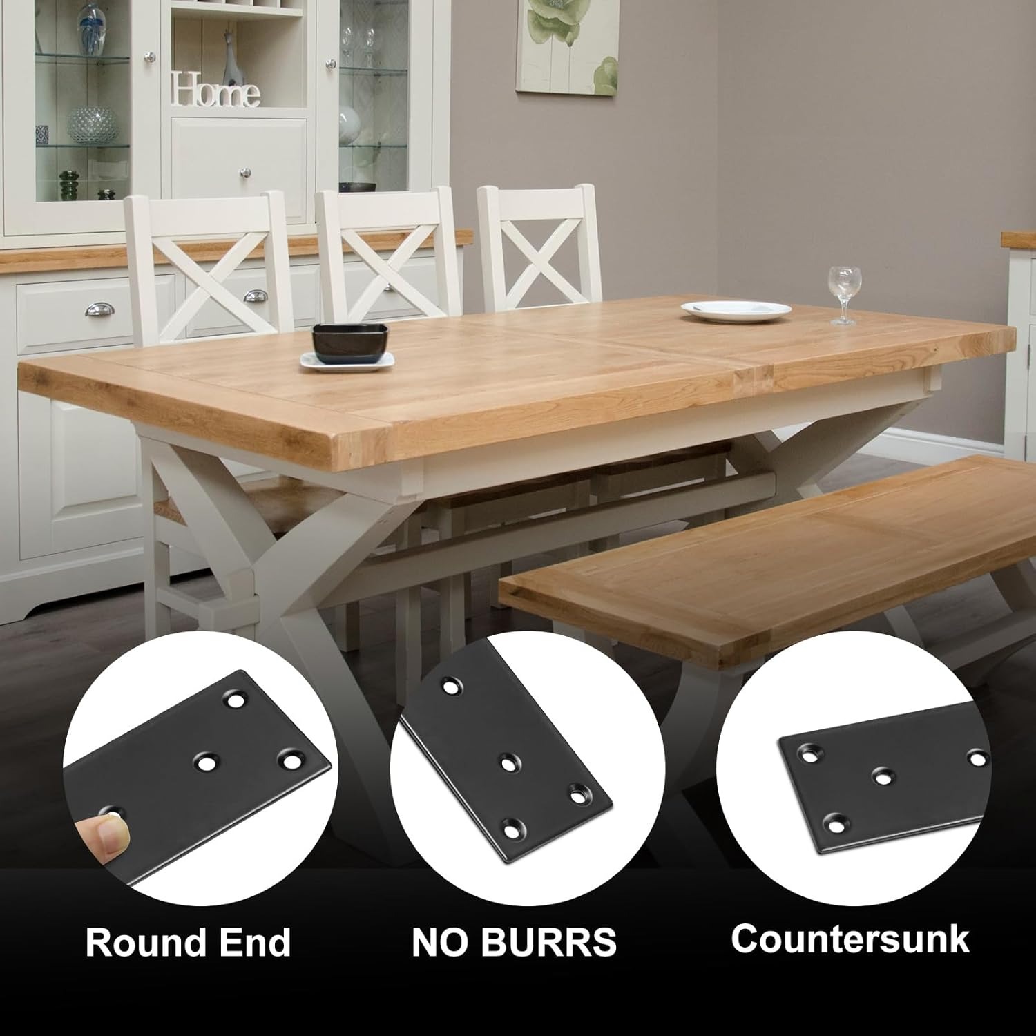 Flat Straight Brace Bracket, B - огляд і ціна Woodworking X Brace
