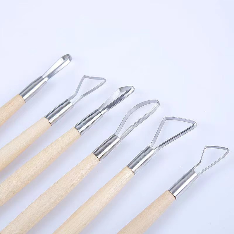 6PCS wooden handle wax pottery - огляд і ціна Wood Chisel Set
