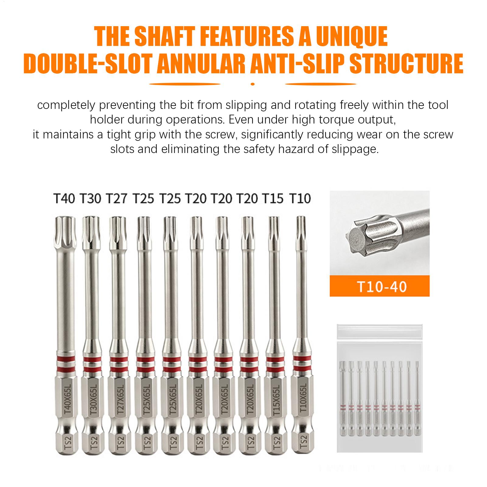 Hex Bit Set 10 Pieces 65mm S2  - огляд і ціна Woodworking Warehouse